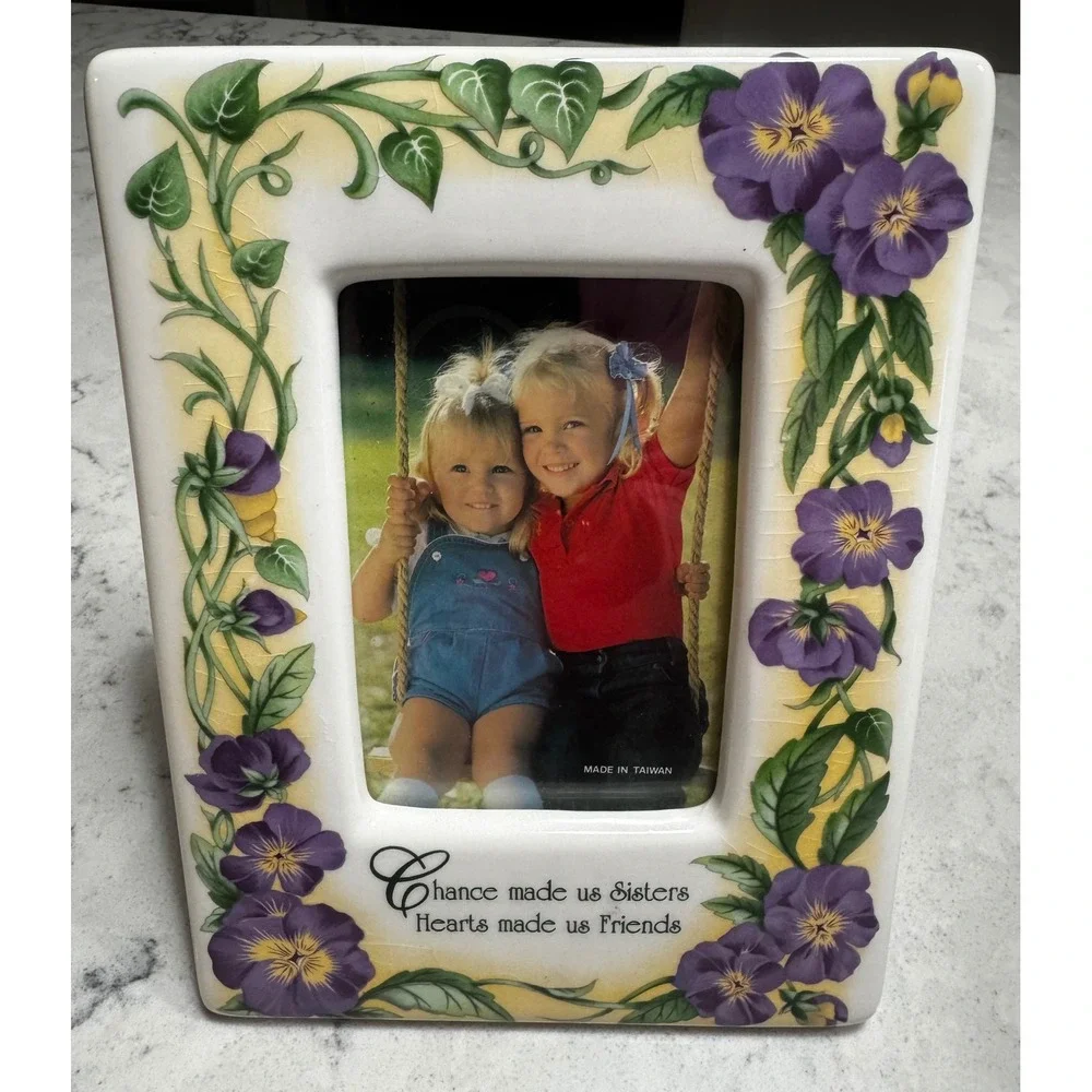Vintage Ceramic Musical Picture Frame - 